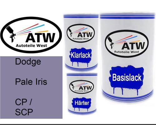 Dodge, Pale Iris, CP / SCP: 500ml Lackdose + 500ml Klarlack + 250ml Härter - Set, von ATW Autoteile West.